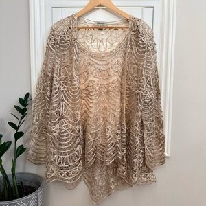 Soulmates Cream Silk Crochet Set